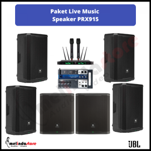 Paket Live Music Speaker Aktif JBL PRX 915